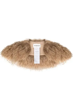 P.A.R.O.S.H. Textured-finish fur collar