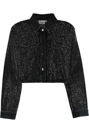 Gestuz Stud-embellished denim jacket