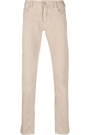 MOORER Mid-rise straight-leg jeans