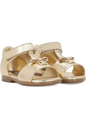 Dolce & Gabbana Logo-plaque leather sandals