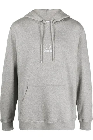 Etudes Logo-embroidered organic cotton hoodie