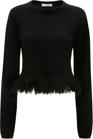 J.W.Anderson Fringed-hem cropped jumper