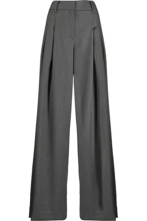 TWP Pleat-detail wool palazzo pants