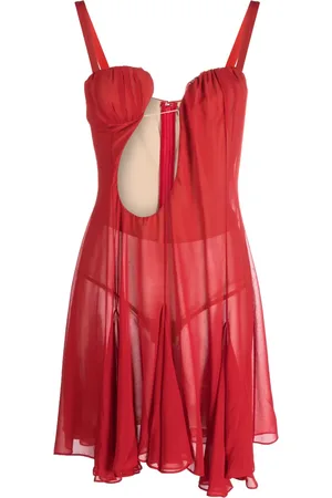 Nensi Dojaka Cut-out tulle minidress