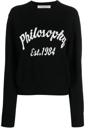 Serafini Logo-intarsia crew-neck jumper