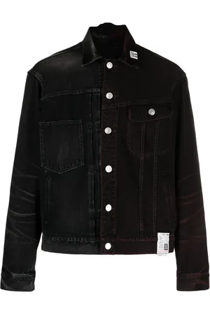 Maison Mihara Yasuhiro Tie-dye patchwork denim jacket