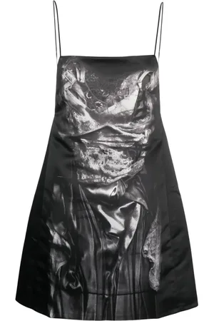 Y / PROJECT Compact-print minidress