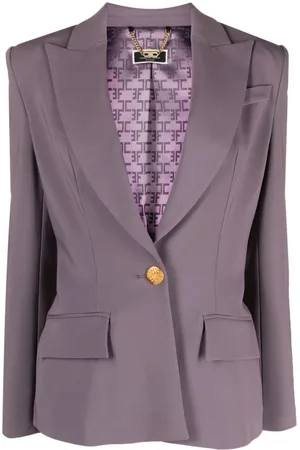 Elisabetta Franchi Peak-lapel single-breasted blazer