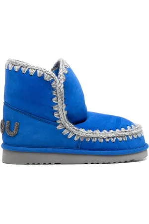 Mou Whipstitch-trim detail boots