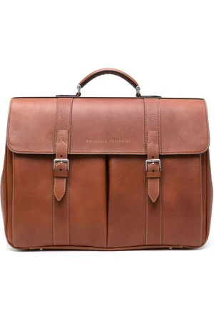 Brunello Cucinelli Buckled Leather Backpack - Farfetch