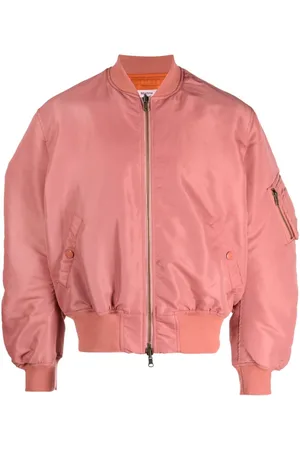 Pink bomber on sale jacket mens