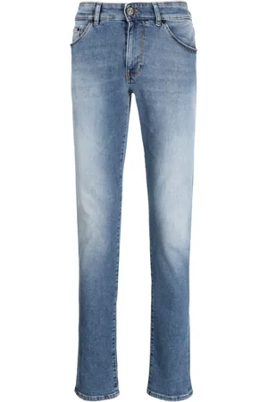 PT Torino Logo-patch cotton skinny jeans