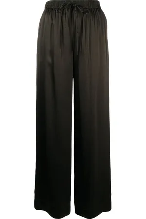P.A.R.O.S.H. Silk elasticated-waist palazzo trousers