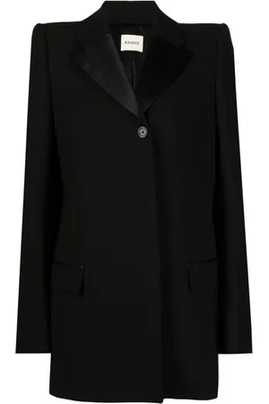 Khaite Single-breasted cotton-blend blazer