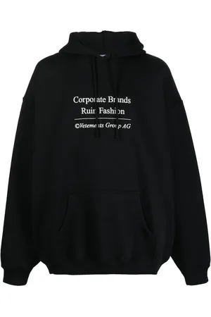 Vetements Graphic-print oversize hoodie