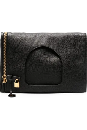 Tom Ford Grained-leather tote bag
