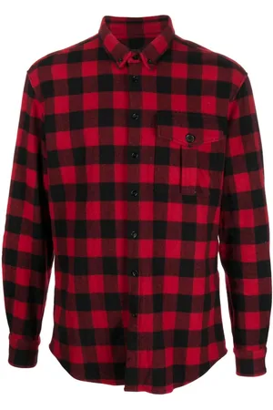 Dsquared2 Check-pattern wool-blend shirt