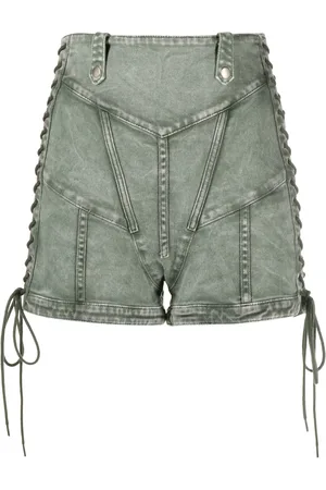 Jean Paul Gaultier Lace-up denim shorts