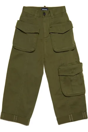 Dsquared2 Logo-patch cotton trousers