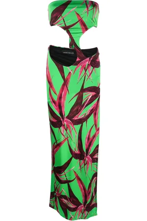 Louisa Ballou Carve cut-out strapless dress