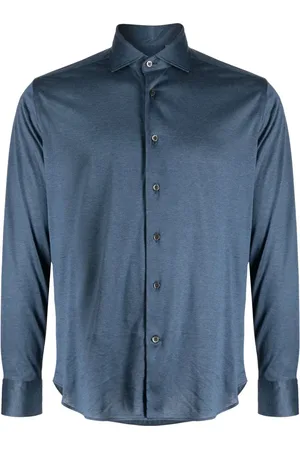 corneliani Spread-collar cotton shirt