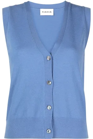 P.A.R.O.S.H. V-neck fine-knit vest
