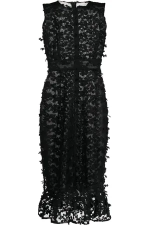 Cynthia Rowley Floral-lace midi dress