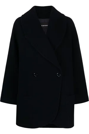 Emporio Armani Double-breast wool-blend coat