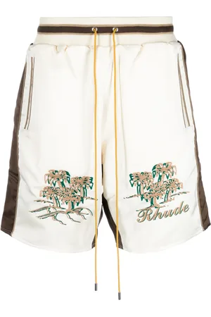 Rhude Souvenier drawstring satin shorts