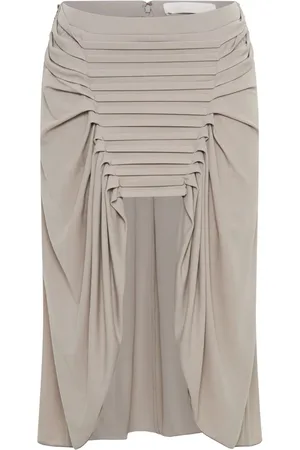 DION LEE Ventral draped midi skirt