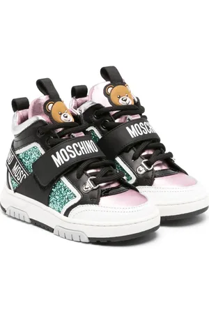 Moschino Teddy Bear-motif panelled sneakers
