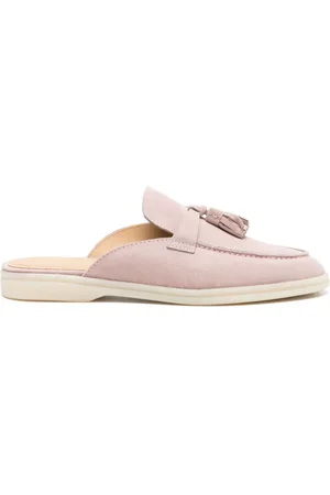 Scarosso Lucrezia tassel suede mules