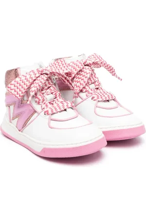 MONNALISA Faux-leather high-top sneakers