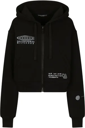 Dolce & Gabbana Logo-print cotton zipped hoodie