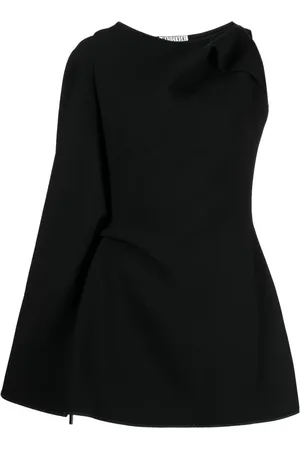 MATICEVSKI Prefix cape-sleeve asymmetric minidress