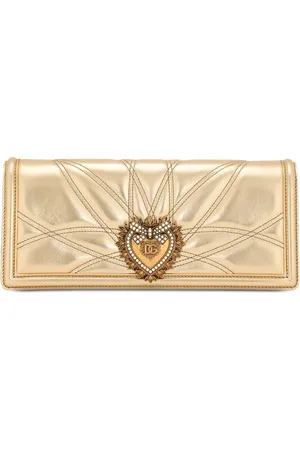 Dolce & Gabbana Devotion metallic-effect leather bag
