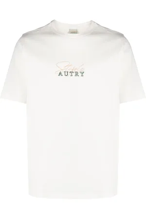 Autry Logo-embroidered cotton T-shirt