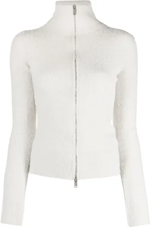 Marant Etoile Funnel-neck zip-up fleece cardigan