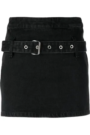 AMBUSH Belted denim miniskirt