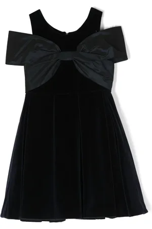 Lapin House Cold-shoulder bow minidress