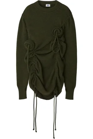 Burberry Rose floral-appliqu???? wool jumper