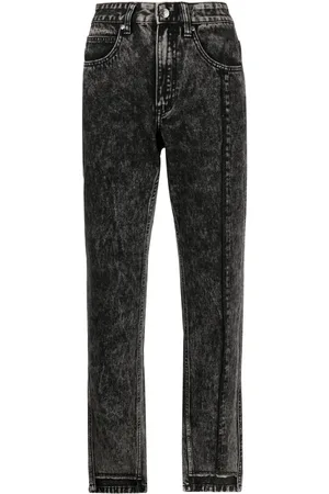 Izzue High-rise straight-leg jeans