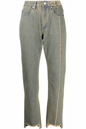 Izzue High-rise straight-leg jeans