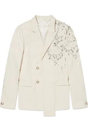 Maison Ava Bead-embellished single-breasted suit