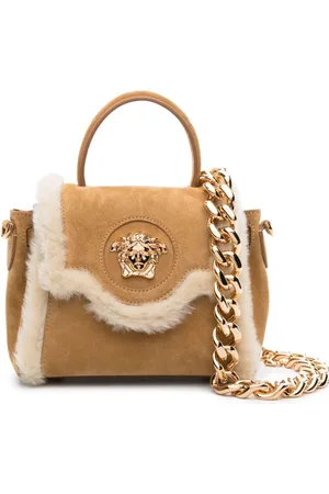 Versace La Medusa Large Studded Logo Tote Bag