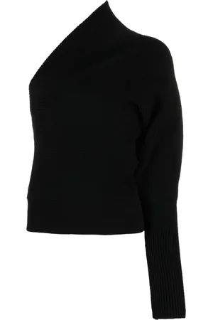 Rick Owens One-shoulder ribbed-knit jumper