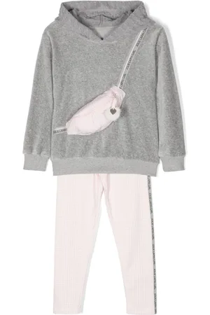 Lapin House Logo-tape hooded tracksuit