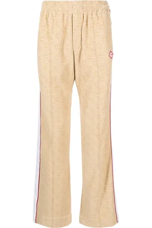 Casablanca Monogram-jacquard velour track pants