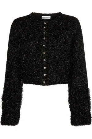 Paco rabanne Metallic cropped cardigan