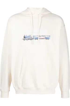 Drôle de Monsieur Graphic-print cotton hoodie